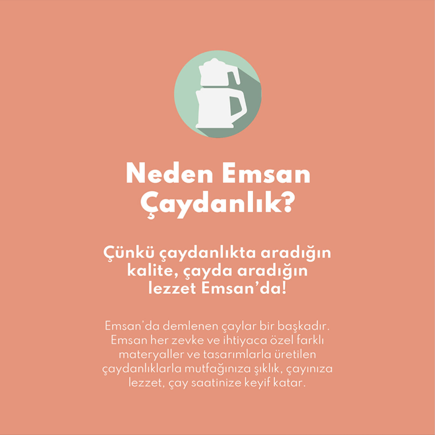 Emsan Teatanyum Midi İndüksiyon Tabanlı Çaydanlık Takımı
