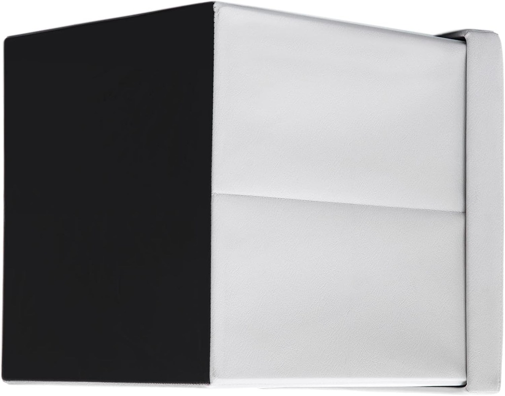 SONGMICS Depolama Alanlı Tabure, 300 kg'a Kadar Dayanıklı, Beyaz, 38 x 38 x 38 cm, LSF103
