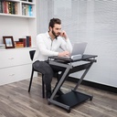 Vasagle Çalışma Masası, 4 Tekerlekli Bilgisayar Masası, Pc Masası, Pürüzsüz Klavye Uzatma, Kolay Montaj, Yerden Tasarruf Sağlayan Z-Şekilli Pc Masası, Beyaz, Lcd811W, 60 X 48 X 73 Cm