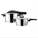 Emsan Up-line Kırmızı 4+6 Lt Klasik Paslanmaz Çelik Düdüklü Tencere Seti