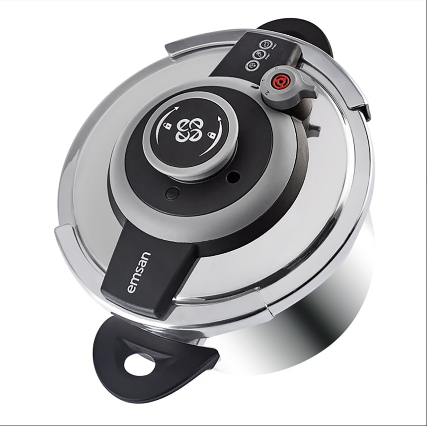 Emsan Vera Düdüklü Tencere 4 Litre Siyah