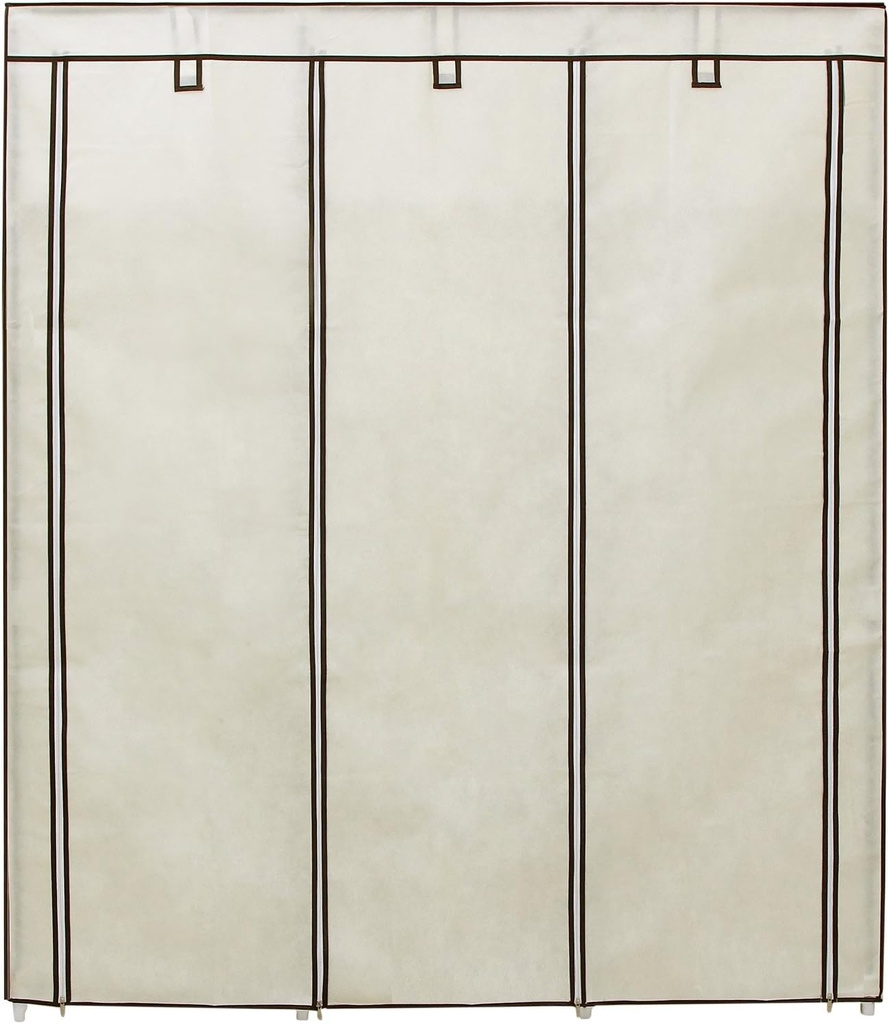 SONGMICS Katlanır Kumaş Elbise Dolabı, 175x150x45 CM, Siyah RYG12B