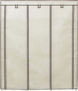 SONGMICS Katlanır Kumaş Elbise Dolabı, 175x150x45 CM, Siyah RYG12B