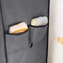 Songmics Toz Geçirmez Örtülü 10 Katlı Ayakkabı Rafı, 88x28x160 CM, Gri, RXJ36G