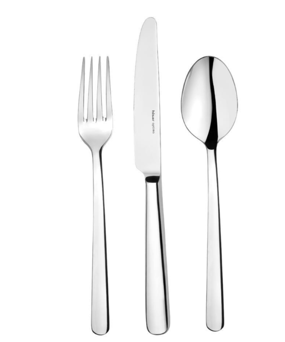 Hisar Optima Alanya 72 Parça Çelik Çatal Kaşık Bıçak Seti Çay Kaşıklı