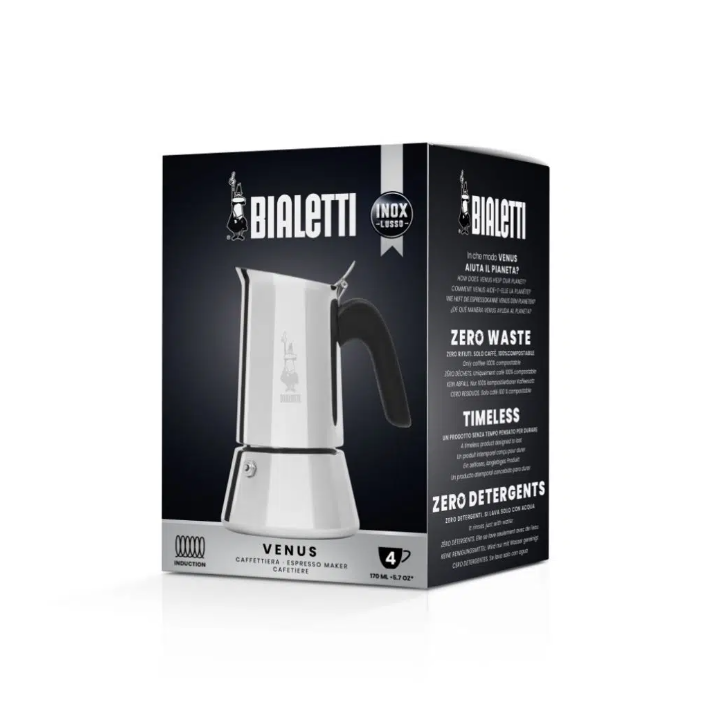 Bialetti Moka Pot Çelik Venüs 4 Cup