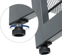 SONGMICS 5 Katlı Ayakkabı Rafı, Genişleyen Metal Ayakkabı Rafı Ayarlanabilir Ayakkabı Rafı 15-20 Çift Ayakkabı, Kısa Bot, Topuklular İçin Uygun, 74x104x307cm Koyu Gri Lmr005Gb