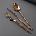 Jumbo 5100 Quartz Titanyum Bronz 12 Kişilik 84 Parça Çatal Kaşık Bıçak Seti