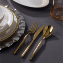 Jumbo 6000 Roller Titanyum Gold 84 Parça 12 Kişilik Çatal Kaşık Bıçak Seti