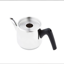 Jumbo Çaydanlık Takımı Paslanmaz Çelik Siyah Kulp ile 1 lt Demlik 2 lt Su Kapasitesi