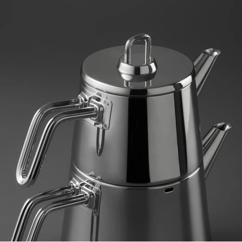 Jumbo Doha 2,3 Lt İndüksiyon Uyumlu Paslanmaz Çelik Çaydanlık - Bulaşık Makinesinde Yıkanabilir Özellikte