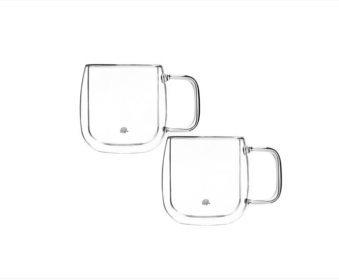 Jumbo Glory Double Wall 2'li Kulplu Bardak 250 Ml