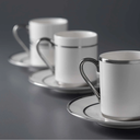 Jumbo Luces Platin 4 Kişilik Kahve Fincan Takımı