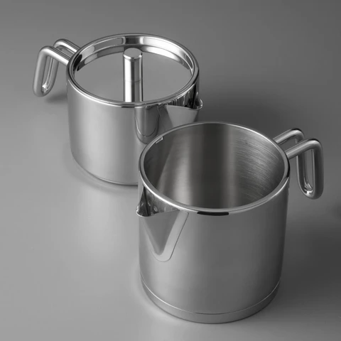 Jumbo Metalix Midi Paslanmaz Çelik 1,2 Litre Gümüş Çaydanlık Düşme Önleyici Kapaklı