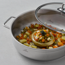 Jumbo Modena 26 cm Basık Çelik Tencere