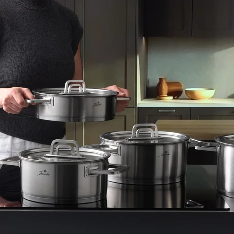 Jumbo Montreal 8 Parça Mat Çelik Tencere Seti