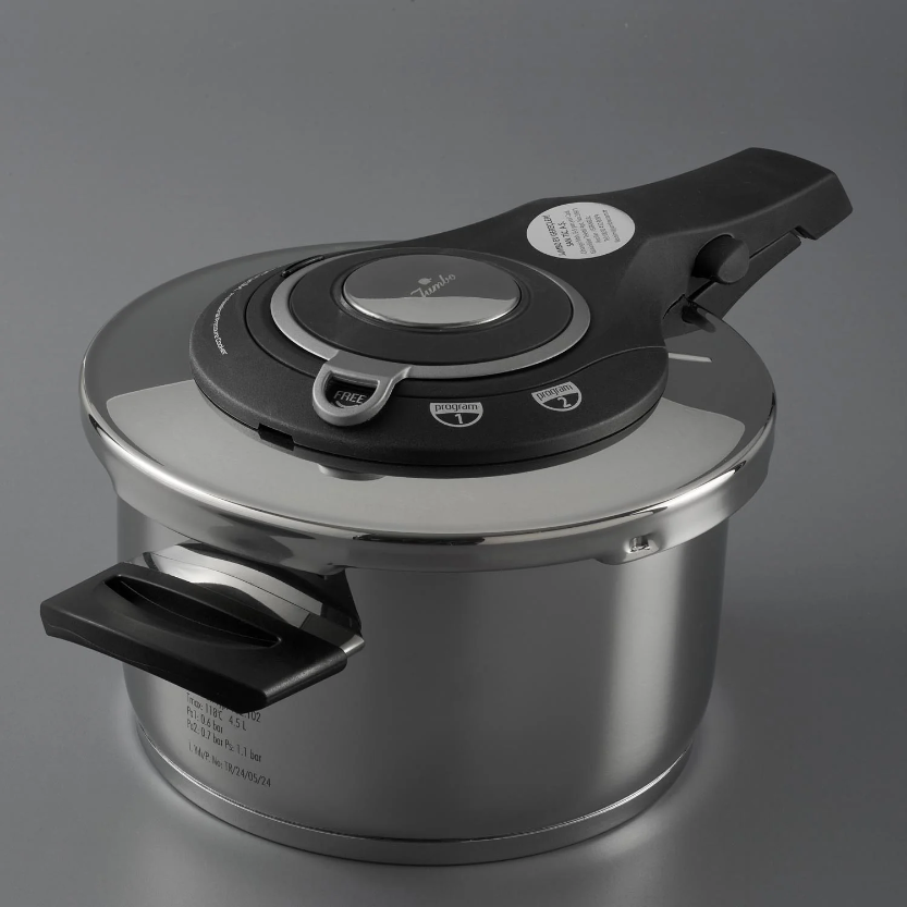 Jumbo Procook 4,5 lt Siyah - Gri Düdüklü Tencere