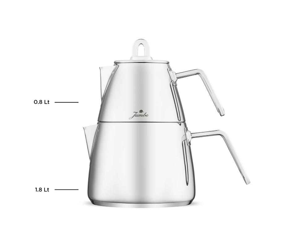 Jumbo Teos Çaydanlık Metal Saplı