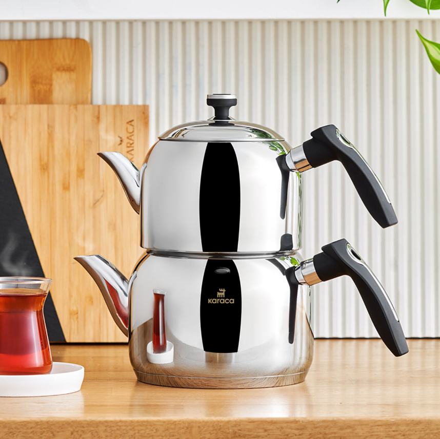 Karaca Asiye Mini Çelik Çaydanlık Takımı