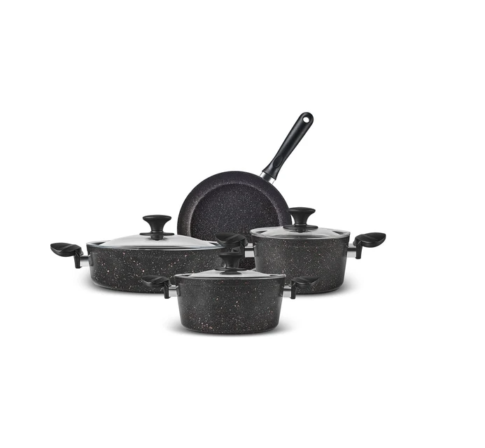 Karaca Biogranit Azelya 7 Parça Derin Tencere Seti