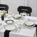 Karaca Elegance Bone 50.Yıl İmza Koleksiyonu Kore 24 Parça 6 Kişilik Yemek Takımı