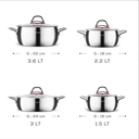 Karaca Emirgan 8 Parça Çelik Tencere Seti