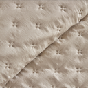 Karaca Home Viona Çift KişiTaç Basic Ranforce 120 x 200 Uyumlu Nevresim Takımı Grilik Yatak Örtüsü Seti Bej