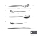 Karaca Lizbon  60 Parça 12 Kişilik Çatal Kaşık Bıçak Takımı