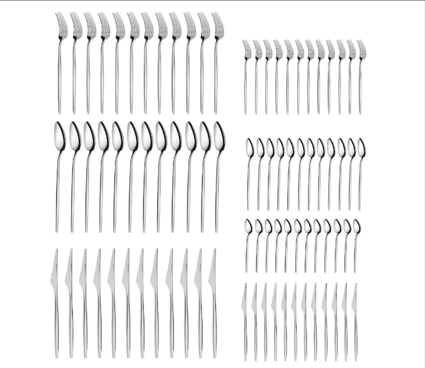 Karaca Moongate 84 Parça 12 Kişilik 316 Çelik Premium Çatal Kaşık Bıçak Seti