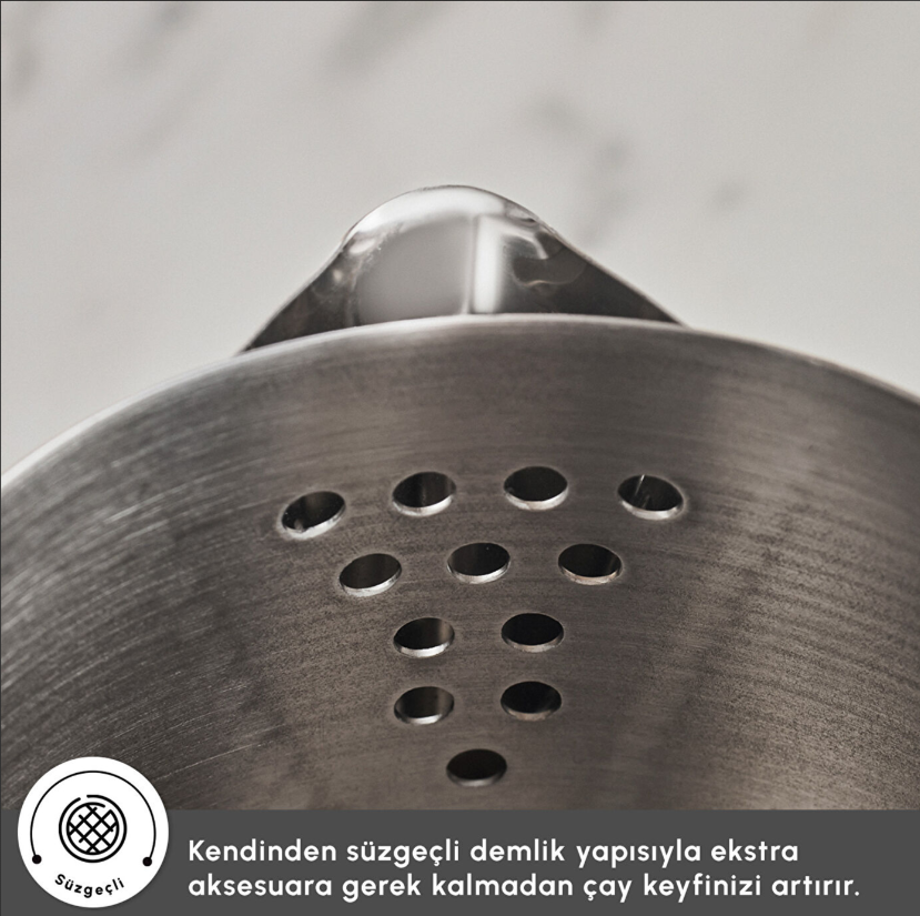 Karaca Space PowerSteel Pro 316 Çelik Çaydanlık Takımı Medium
