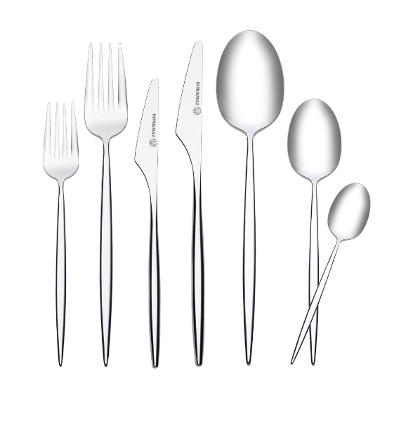 Korkmaz Casablanca 84 Parça Çatal Kaşık Bıçak Seti 18/10 Paslanmaz Çelik Parlak Yüzey