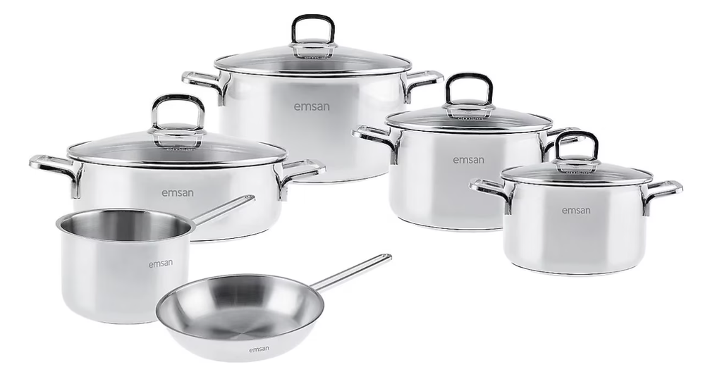 Emsan Cocinero 10 Parça Çelik Çeyiz Seti