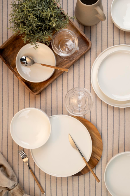 Kütahya Porselen Bone Chef Taste Of 18 Parça 6 Kişilik Şık Yemek Takımı – Günlük ve Özel Davetler İçin