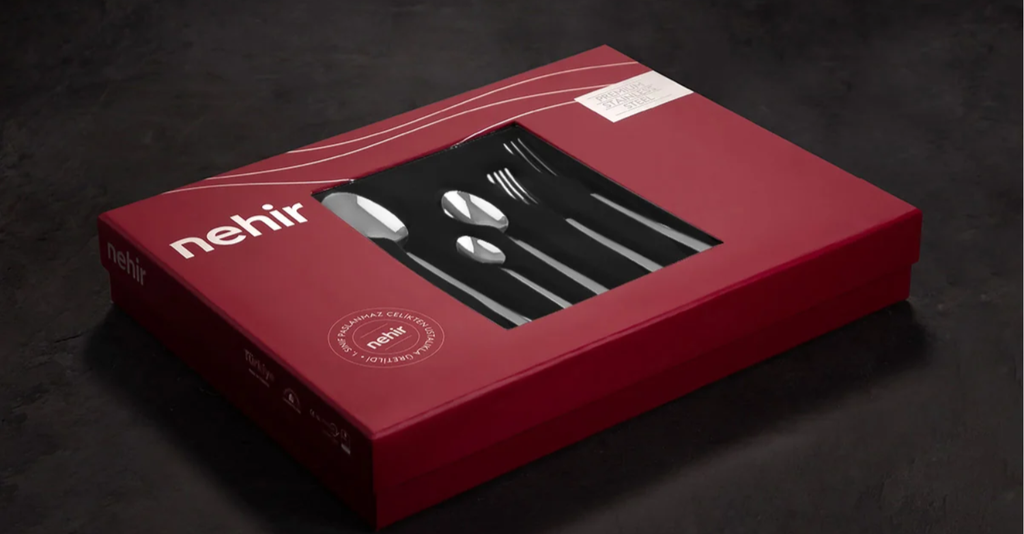 Nehir Dalyan Sade 12 Kişilik 84 Parça Kutulu Çatal Kaşık Bıçak Takımı