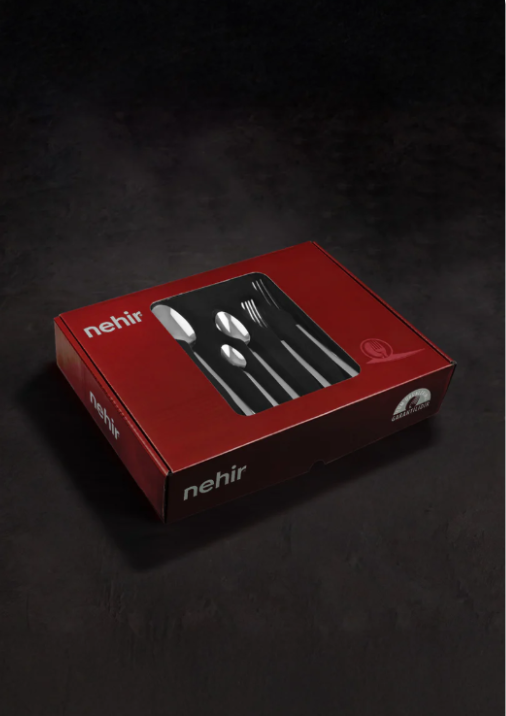 Nehir Sahra Sade 12 Kişilik 60 Parça Aile Çatal Kaşık Takımı