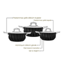 Emsan Diagon 6 Parça Midi Set