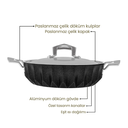 Emsan Diagon 7 Parça Döküm Granit Tencere Tk Siyah