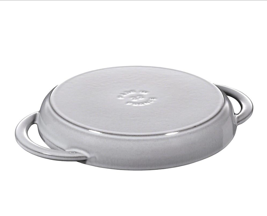 Staub Çift Kulplu Döküm Izgara Tava Yuvarlak 26 Cm Grafit Gri