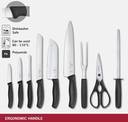 Victorinox Vt 6.7193.9 Swiss Classic Siyah Bıçak Ahşap Blok Set 9'lu