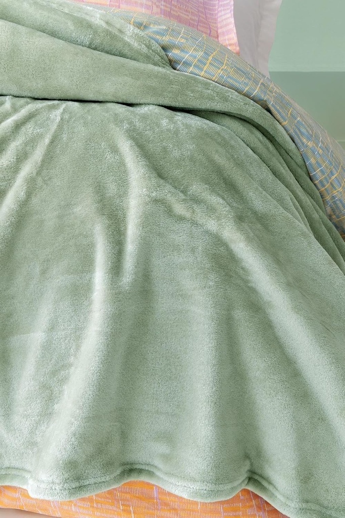 Yataş Olenna Adaçayı 150x220 cm Welsoft Tek Kişilik Battaniye