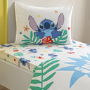 Taç Taç Lisanslı Disney Stitch Tek Kişilik Pamuk Pike Takımı