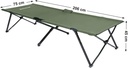 SONGMICS Üniseks Yetişkin Kamp Yatağı, Kamp Yatağı, TÜV Rheinland tarafından test edilmiştir, maksimum statik yük kapasitesi 260 kg, 206 x 45 x 75 cm GCB25J, yeşil, 205 x 75 x 46 cm