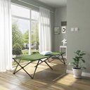 SONGMICS Üniseks Yetişkin Kamp Yatağı, Kamp Yatağı, TÜV Rheinland tarafından test edilmiştir, maksimum statik yük kapasitesi 260 kg, 206 x 45 x 75 cm GCB25J, yeşil, 205 x 75 x 46 cm