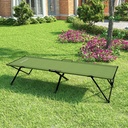 SONGMICS Üniseks Yetişkin Kamp Yatağı, Kamp Yatağı, TÜV Rheinland tarafından test edilmiştir, maksimum statik yük kapasitesi 260 kg, 206 x 45 x 75 cm GCB25J, yeşil, 205 x 75 x 46 cm
