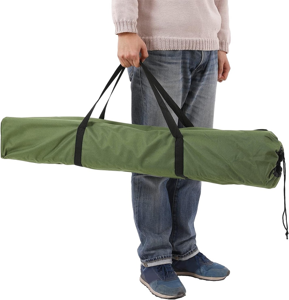 SONGMICS Üniseks Yetişkin Kamp Yatağı, Kamp Yatağı, TÜV Rheinland tarafından test edilmiştir, maksimum statik yük kapasitesi 260 kg, 206 x 45 x 75 cm GCB25J, yeşil, 205 x 75 x 46 cm