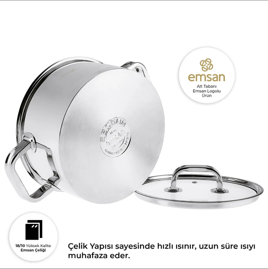 Emsan Mimosa 8 Parça Tencere Seti