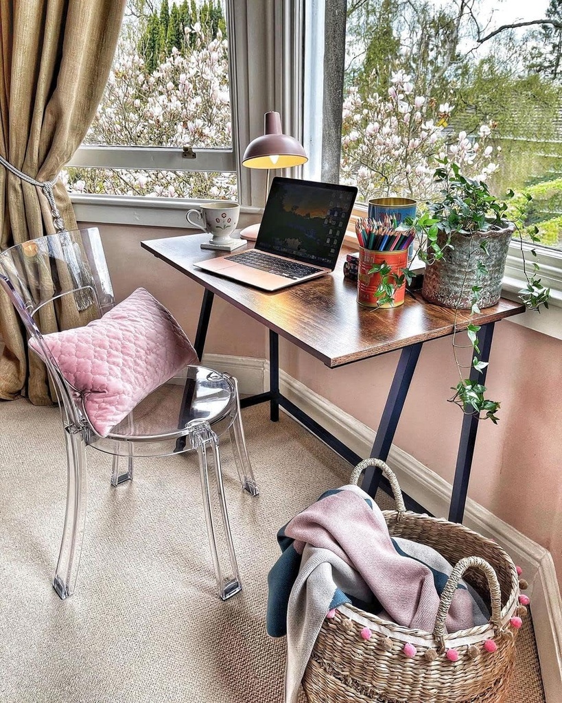 Vasagle Çalışma Masası, Bilgisayar Masası, Ev Ofis, Ofis, Çalışma Odası, Oturma Odası, Sabit, Yerden Tasarruf Sağlayan, Basit Yapı, Endüstriyel Tasarım, 100 X 50 X 75 cm, Eski Kahverengi-Siyah Lwd40X
