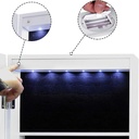 Songmics Tekerlekli ve Led Aydınlatmalı Kilitlenebilir Mücevher Dolabı, Beyaz, Jbc61W