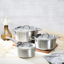 De Buyer Alchimy 6 Parça Paslanmaz Çelik Tencere Seti