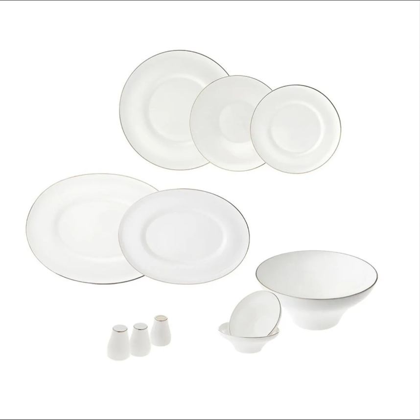 Jumbo 60 Parça Star Yemek Takımı Platin